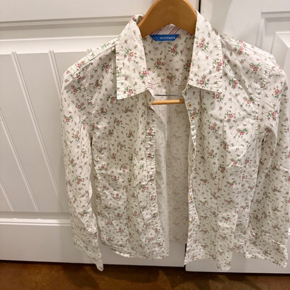 Floral vintage ladies button down - Picture 1 of 3